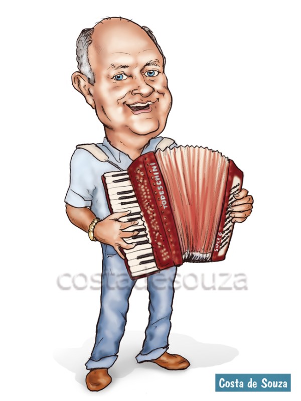 caricatura presente divertido dia dos pais