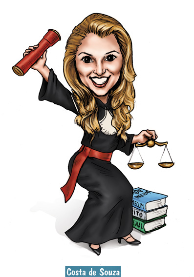 caricatura online formatura direito