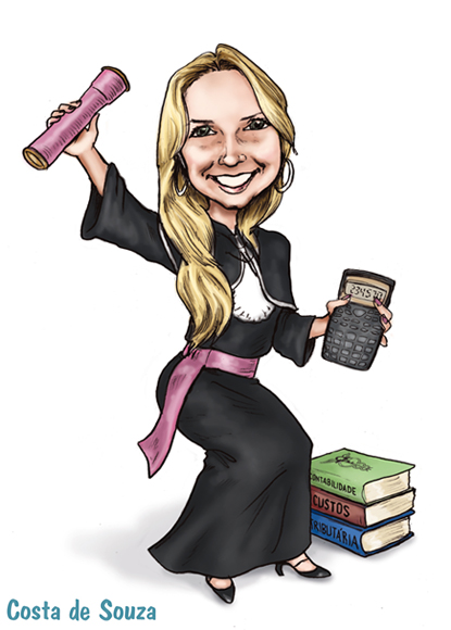 caricatura formatura contabeis