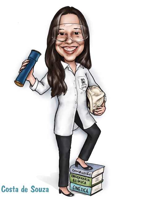 caricatura formatura engenharia química