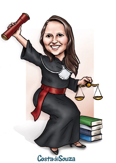 caricatura formatura direito