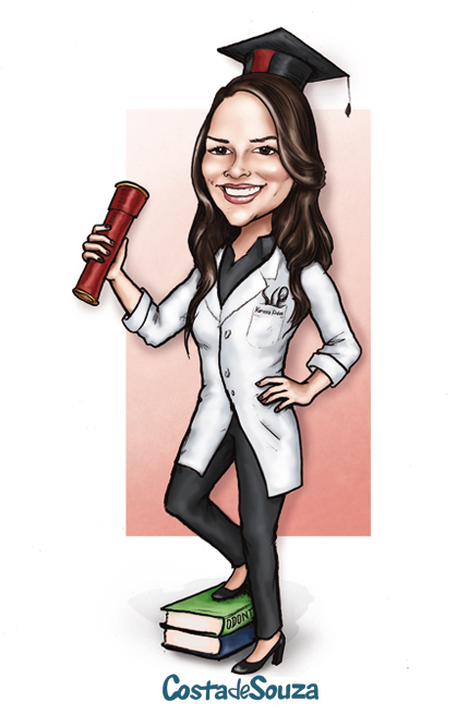 caricatura formatura odontologia