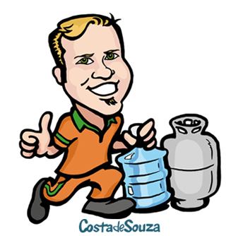 mascote caricatura empresa logo