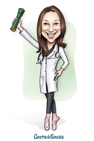 caricatura formatura medicina ballet