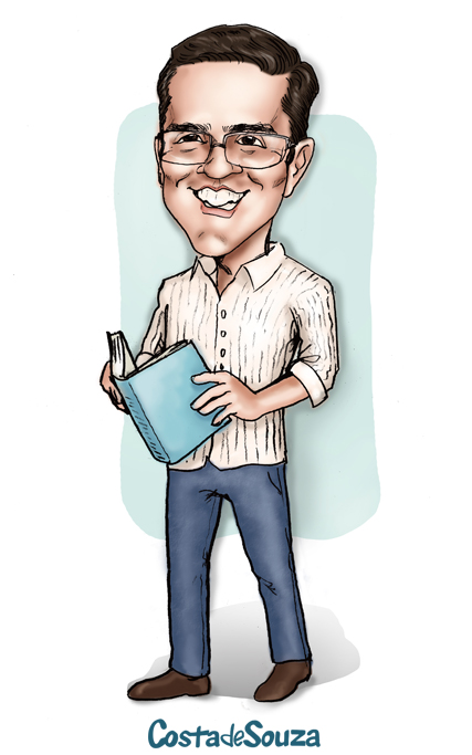 caricatura presente professor