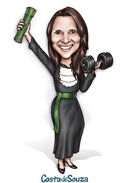 caricatura formatura educação física