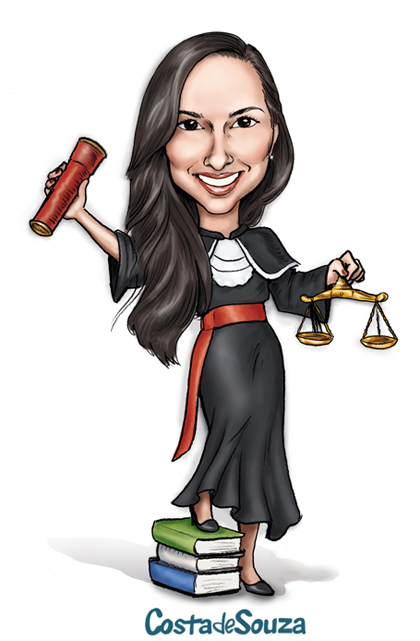 caricatura formatura direito