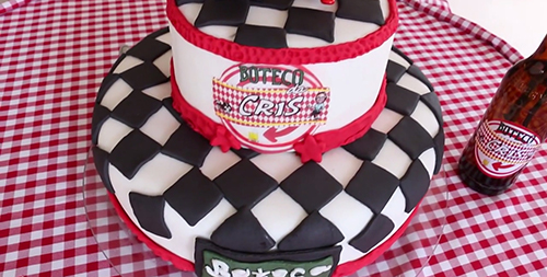 aniversário boteco bolo