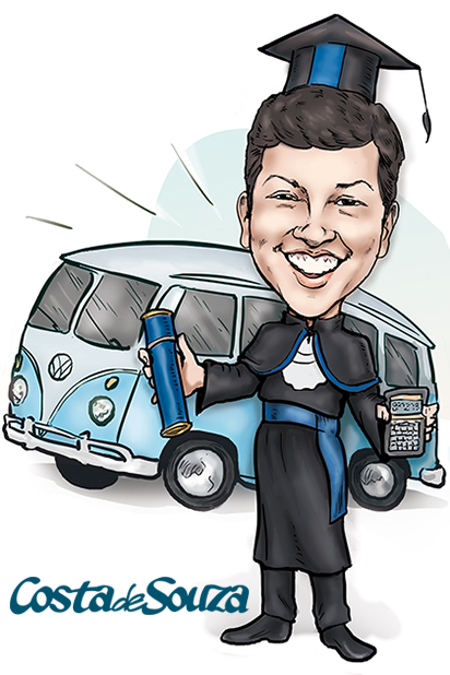 caricatura formatura adm kombi