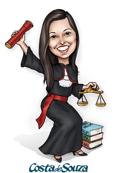 caricatura formatura direito