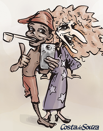 saci bruxa halloween desenho colorir