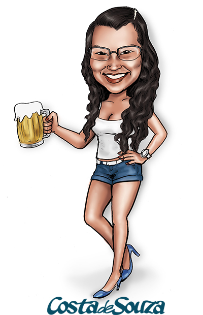 caricatura aniversario 40 anos