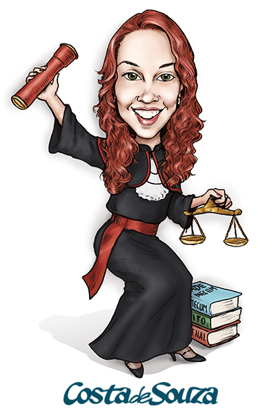 caricatura formatura direito