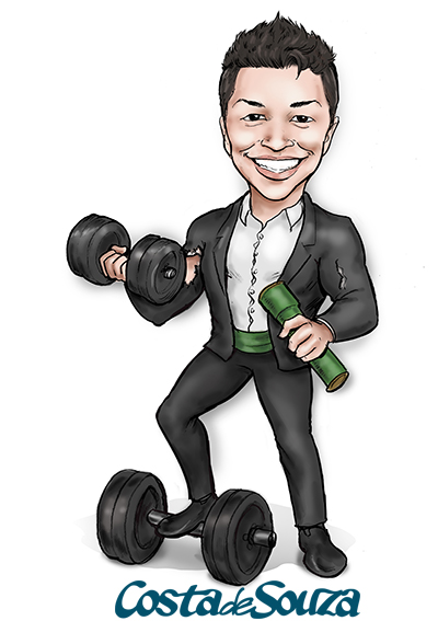 caricatura formatura educação física