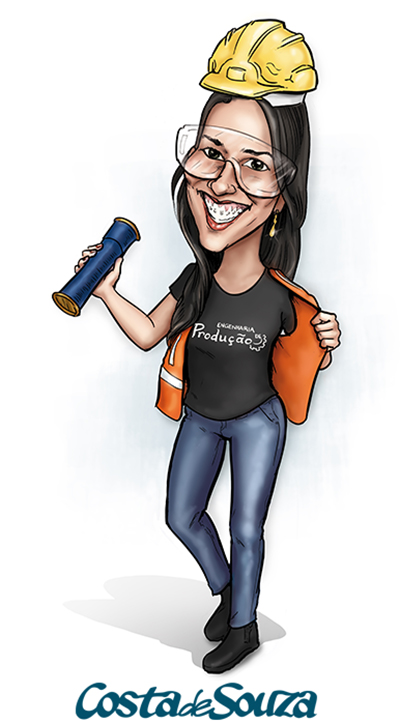 caricatura formatura engenharia producao