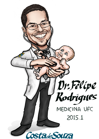 caricatura formatura medicina pediatra