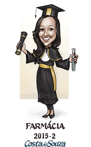 caricatura formatura farmácia