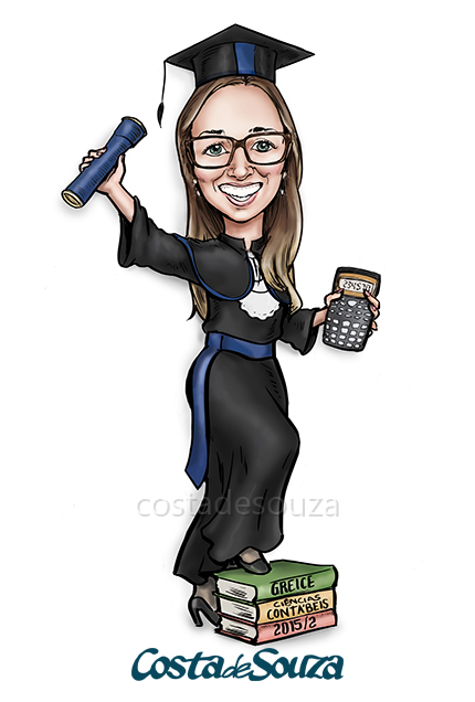 caricatura formatura contabeis
