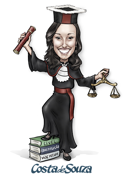 caricatura formatura direito