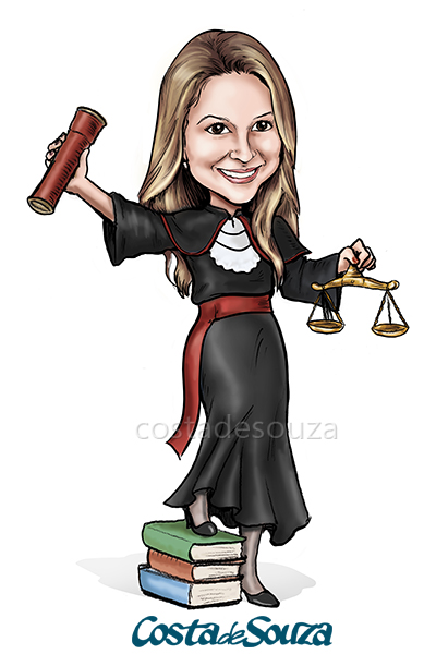 caricatura formatura direito