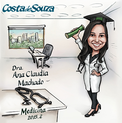 caricatura formatura medicina elegante