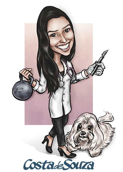 caricatura formatura medicina formanda