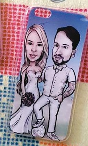 caricatura capa celular