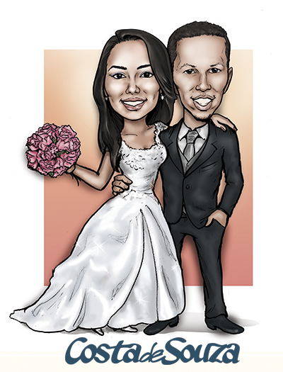 caricatura-casamento-noivos-costa