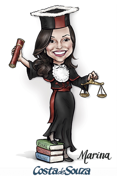 caricatura-formatura-direito-formanda