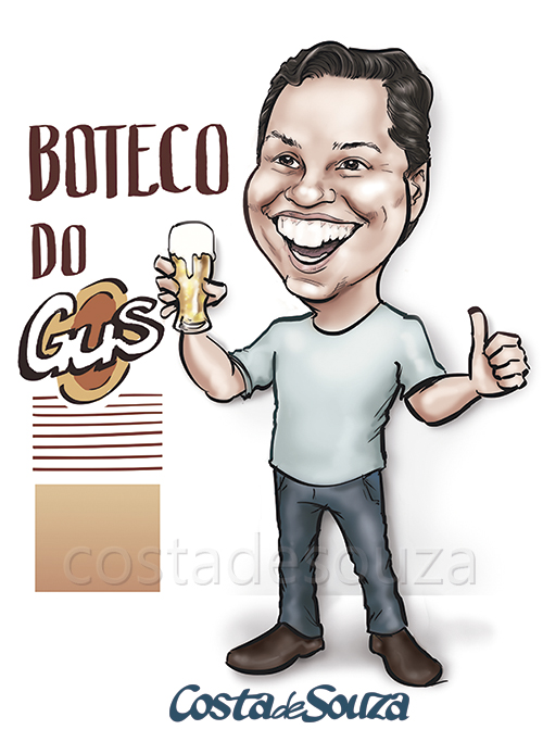 caricatura-aniversario-boteco