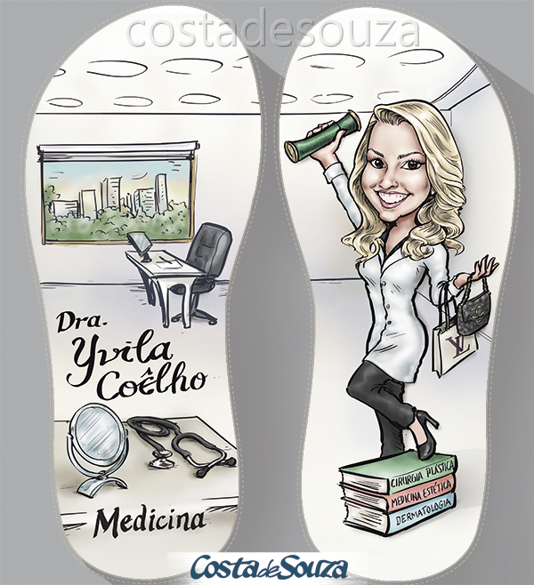 caricatura-formatura-medicina-chinelo