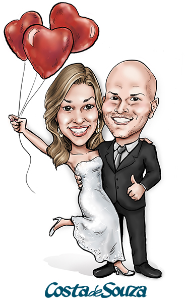 caricatura-noivos-casamento-convite