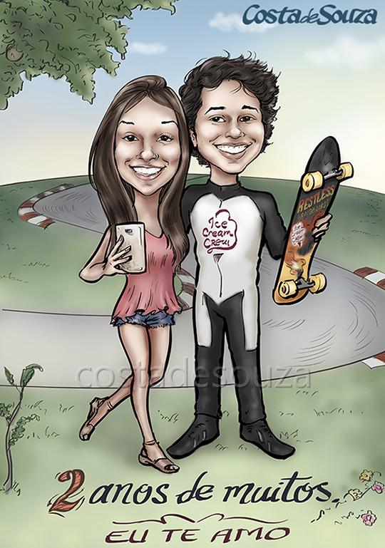 caricatura-presente-namorados