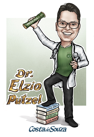 caricatura-para-formatura-medicina