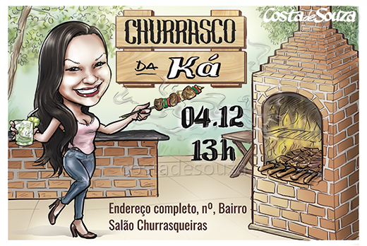 caricatura-aniversario-churrasco