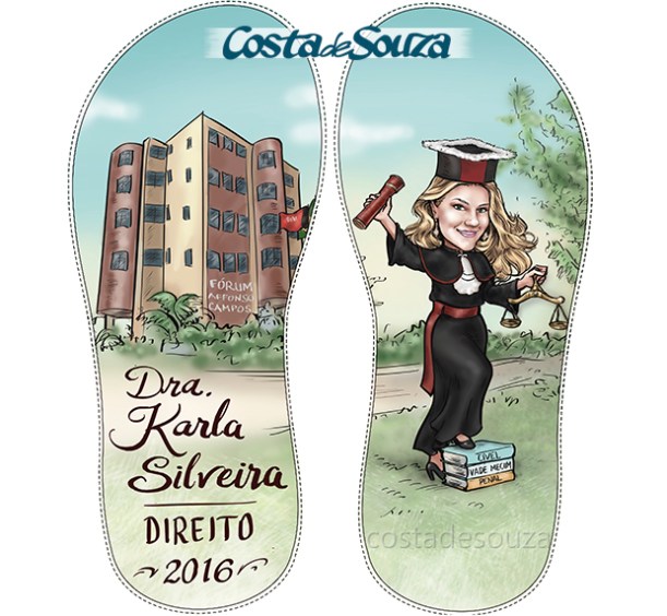 caricatura-formatura-chinelo-direito
