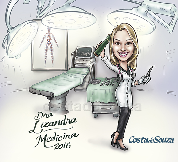caricatura-formatura-de-medicina