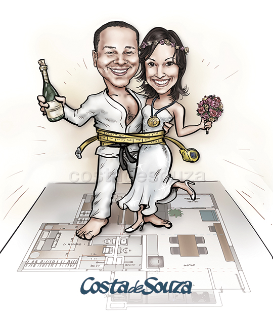 caricatura-noivos-casamento-arquitetura