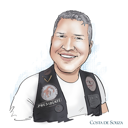 caricatura encomenda quadro desenho