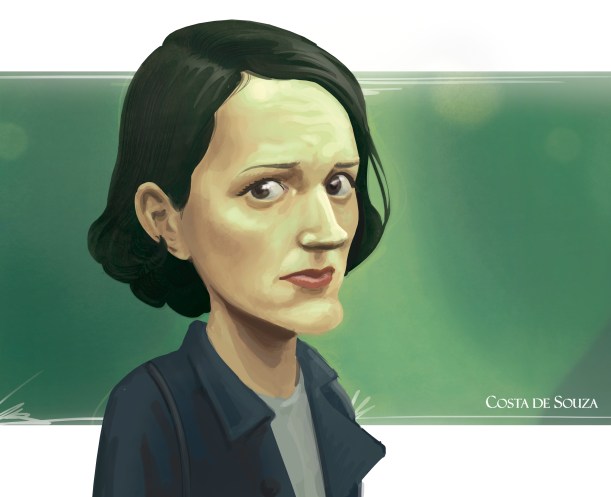 caricature Phoebe Waller Bridge Fleabag