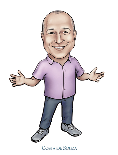 caricatura logomarca marketing