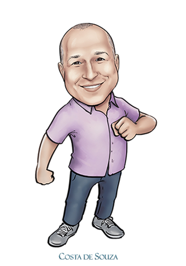 caricatura marca logo perfil